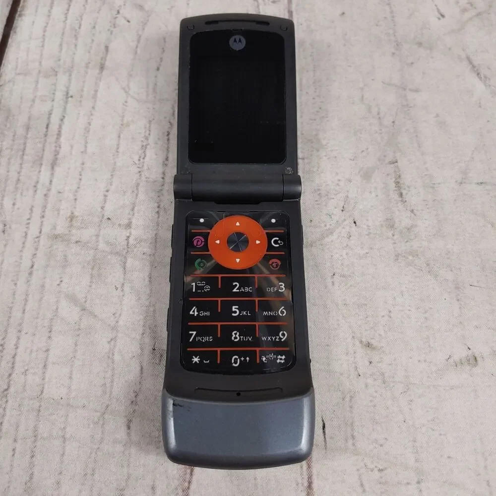 Motorola W510 ROKR Flip Cell Phone - Bluetooth 1.3MP Mobile Gray - TESTED WORKS